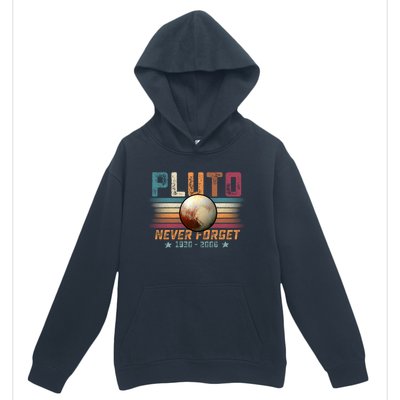 Funny Vintage Retro Space Planet Science Never Forget Pluto Gift Urban Pullover Hoodie