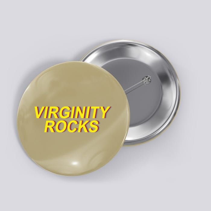 Funny Virginity Rocks Retro Funny Button