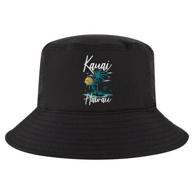 Family Vacation Retro Sunset Hawaii Kauai Cool Comfort Performance Bucket Hat