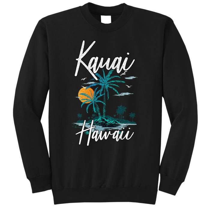 Family Vacation Retro Sunset Hawaii Kauai Sweatshirt