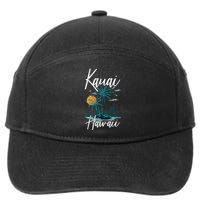 Family Vacation Retro Sunset Hawaii Kauai 7-Panel Snapback Hat