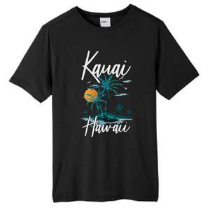 Family Vacation Retro Sunset Hawaii Kauai Tall Fusion ChromaSoft Performance T-Shirt