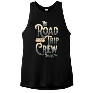 Family Vacation Road Trip Crew Navigator Travel Trailer Meaningful Gift Ladies PosiCharge Tri-Blend Wicking Tank