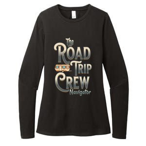 Family Vacation Road Trip Crew Navigator Travel Trailer Meaningful Gift Womens CVC Long Sleeve Shirt