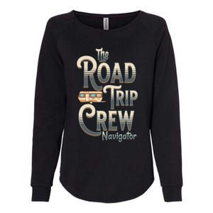 Family Vacation Road Trip Crew Navigator Travel Trailer Meaningful Gift Womens California Wash Sweatshirt