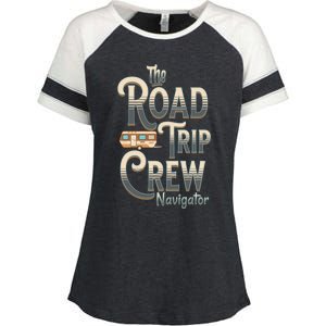 Family Vacation Road Trip Crew Navigator Travel Trailer Meaningful Gift Enza Ladies Jersey Colorblock Tee