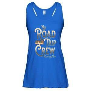 Family Vacation Road Trip Crew Navigator Travel Trailer Meaningful Gift Ladies Essential Flowy Tank