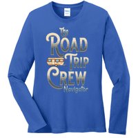 Family Vacation Road Trip Crew Navigator Travel Trailer Meaningful Gift Ladies Long Sleeve Shirt