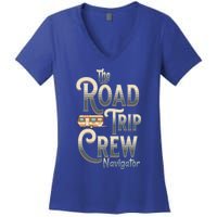 Family Vacation Road Trip Crew Navigator Travel Trailer Meaningful Gift Women's V-Neck T-Shirt