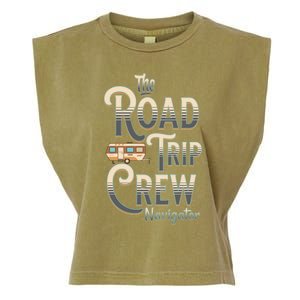 Family Vacation Road Trip Crew Navigator Travel Trailer Meaningful Gift Garment-Dyed Women's Muscle Tee