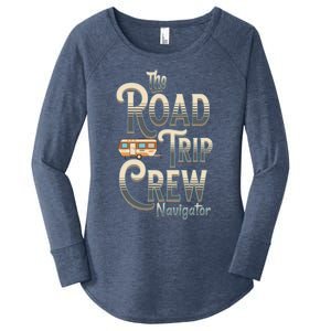 Family Vacation Road Trip Crew Navigator Travel Trailer Meaningful Gift Women's Perfect Tri Tunic Long Sleeve Shirt