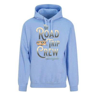 Family Vacation Road Trip Crew Navigator Travel Trailer Meaningful Gift Unisex Surf Hoodie