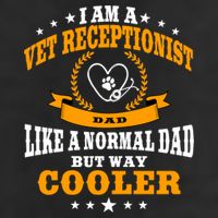 Funny Vet Receptionist Dad Outfit Gift 7 Panel Mesh Trucker Snapback Hat