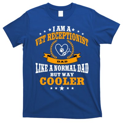 Funny Vet Receptionist Dad Outfit Gift T-Shirt