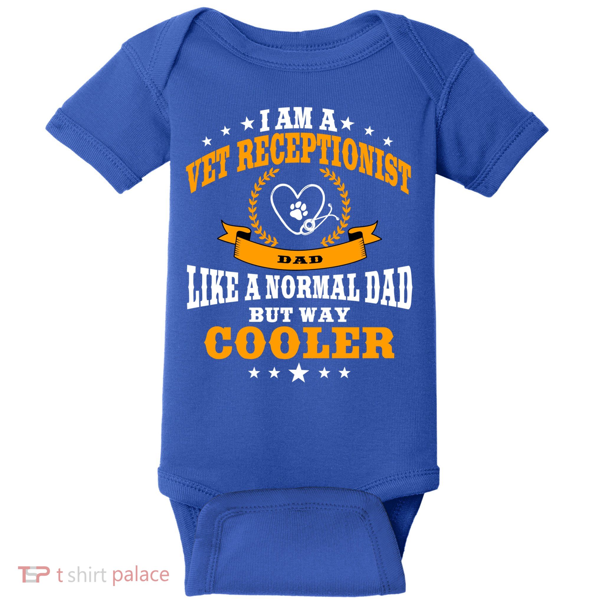 Funny Vet Receptionist Dad Outfit Gift Baby Bodysuit