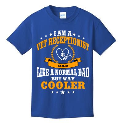 Funny Vet Receptionist Dad Outfit Gift Kids T-Shirt
