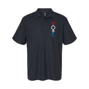 Feminist Vote Red White Blue Voting Election Gift Softstyle Adult Sport Polo