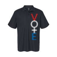 Feminist Vote Red White Blue Voting Election Gift Softstyle Adult Sport Polo