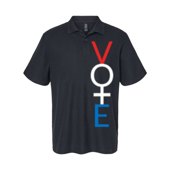 Feminist Vote Red White Blue Voting Election Gift Softstyle Adult Sport Polo