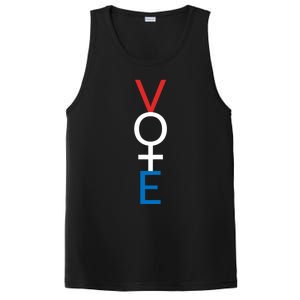 Feminist Vote Red White Blue Voting Election Gift PosiCharge Competitor Tank