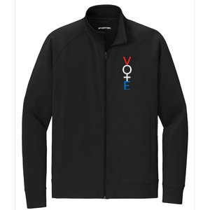 Feminist Vote Red White Blue Voting Election Gift Stretch Full-Zip Cadet Jacket