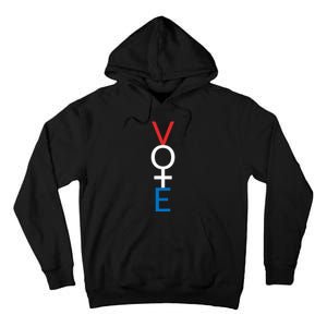 Feminist Vote Red White Blue Voting Election Gift Tall Hoodie