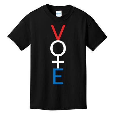 Feminist Vote Red White Blue Voting Election Gift Kids T-Shirt