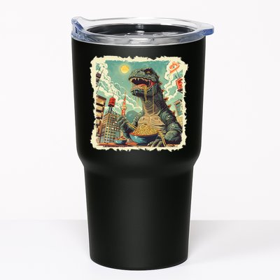 Funny Vintage Retro Japanese Ramen Loving Kaiju Monster Tumbler