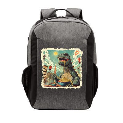 Funny Vintage Retro Japanese Ramen Loving Kaiju Monster Vector Backpack