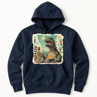 Funny Vintage Retro Japanese Ramen Loving Kaiju Monster Hoodie