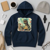 Funny Vintage Retro Japanese Ramen Loving Kaiju Monster Hoodie