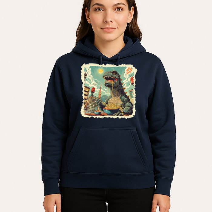 Funny Vintage Retro Japanese Ramen Loving Kaiju Monster Hoodie