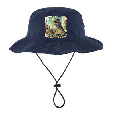 Funny Vintage Retro Japanese Ramen Loving Kaiju Monster Bucket Hat