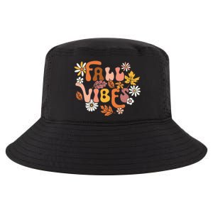 Fall Vibes Retro Groovy Fall Season Retro Leopard Autumn Cool Comfort Performance Bucket Hat