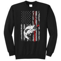 Fisherman Vintage Retro Fishing Flag Gift Sweatshirt