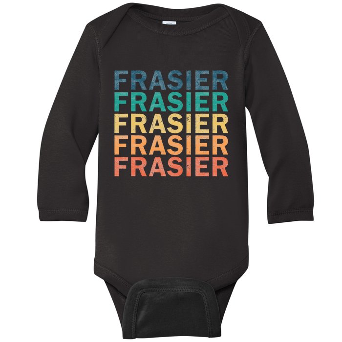 Frasier Vintage Retro Frasier Name Baby Long Sleeve Bodysuit