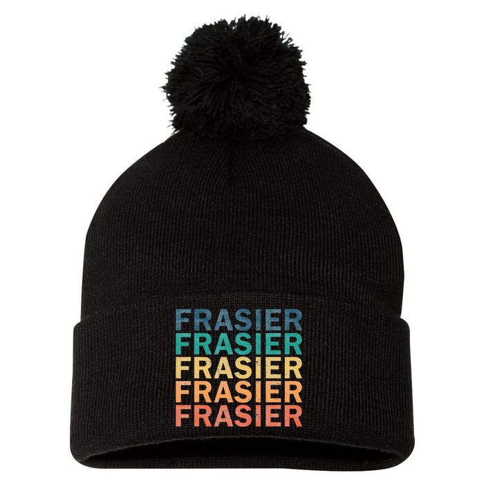 Frasier Vintage Retro Frasier Name Pom Pom 12in Knit Beanie