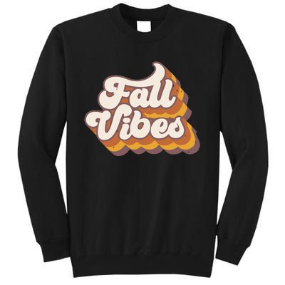 Fall Vibes Retro Fall Tall Sweatshirt