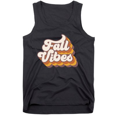 Fall Vibes Retro Fall Tank Top