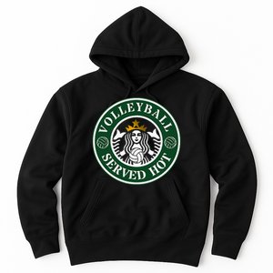 Funny Volleyball Served Hot Cheerleader Gift Hoodie