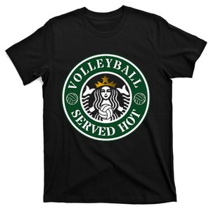 Funny Volleyball Served Hot Cheerleader Gift T-Shirt