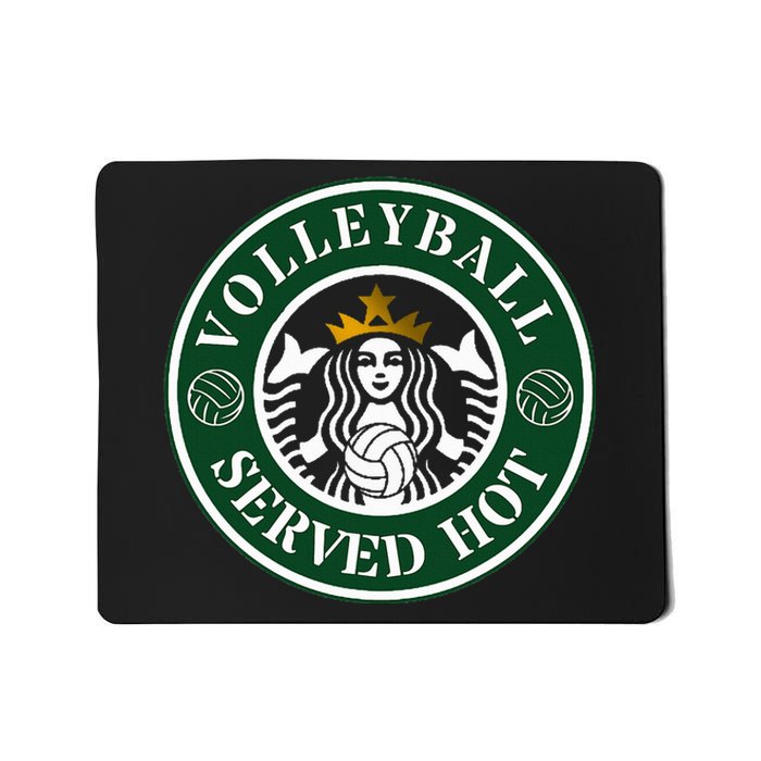 Funny Volleyball Served Hot Cheerleader Gift Mousepad