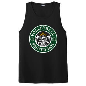 Funny Volleyball Served Hot Cheerleader Gift PosiCharge Competitor Tank