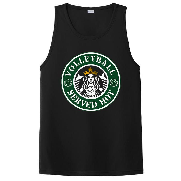 Funny Volleyball Served Hot Cheerleader Gift PosiCharge Competitor Tank