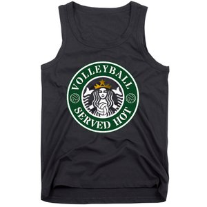 Funny Volleyball Served Hot Cheerleader Gift Tank Top