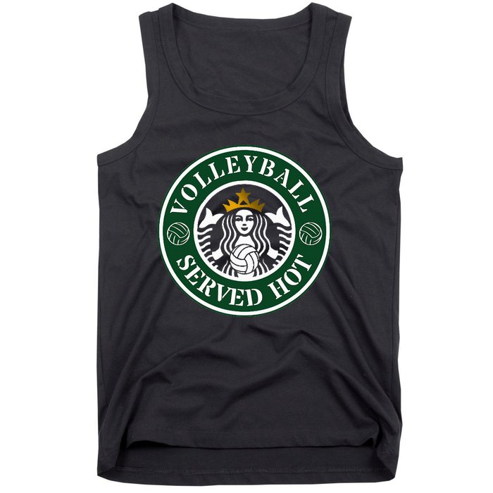 Funny Volleyball Served Hot Cheerleader Gift Tank Top