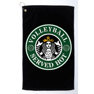 Funny Volleyball Served Hot Cheerleader Gift Platinum Collection Golf Towel