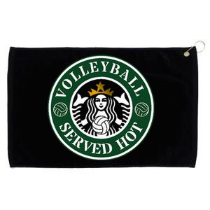 Funny Volleyball Served Hot Cheerleader Gift Grommeted Golf Towel