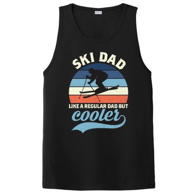 Funny Vintage Ski Dad Skiing Gift Skiing Dad Retro Funny Gift PosiCharge Competitor Tank