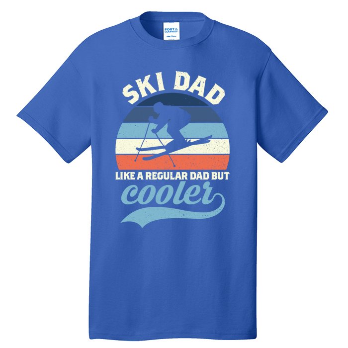 Funny Vintage Ski Dad Skiing Gift Skiing Dad Retro Funny Gift Tall T-Shirt